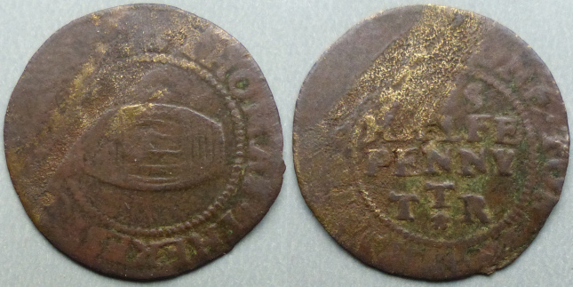 Wapping, Thomas Thekeston 1668 halfpenny Wapping, Thomas Thekeston 1668 halfpenny